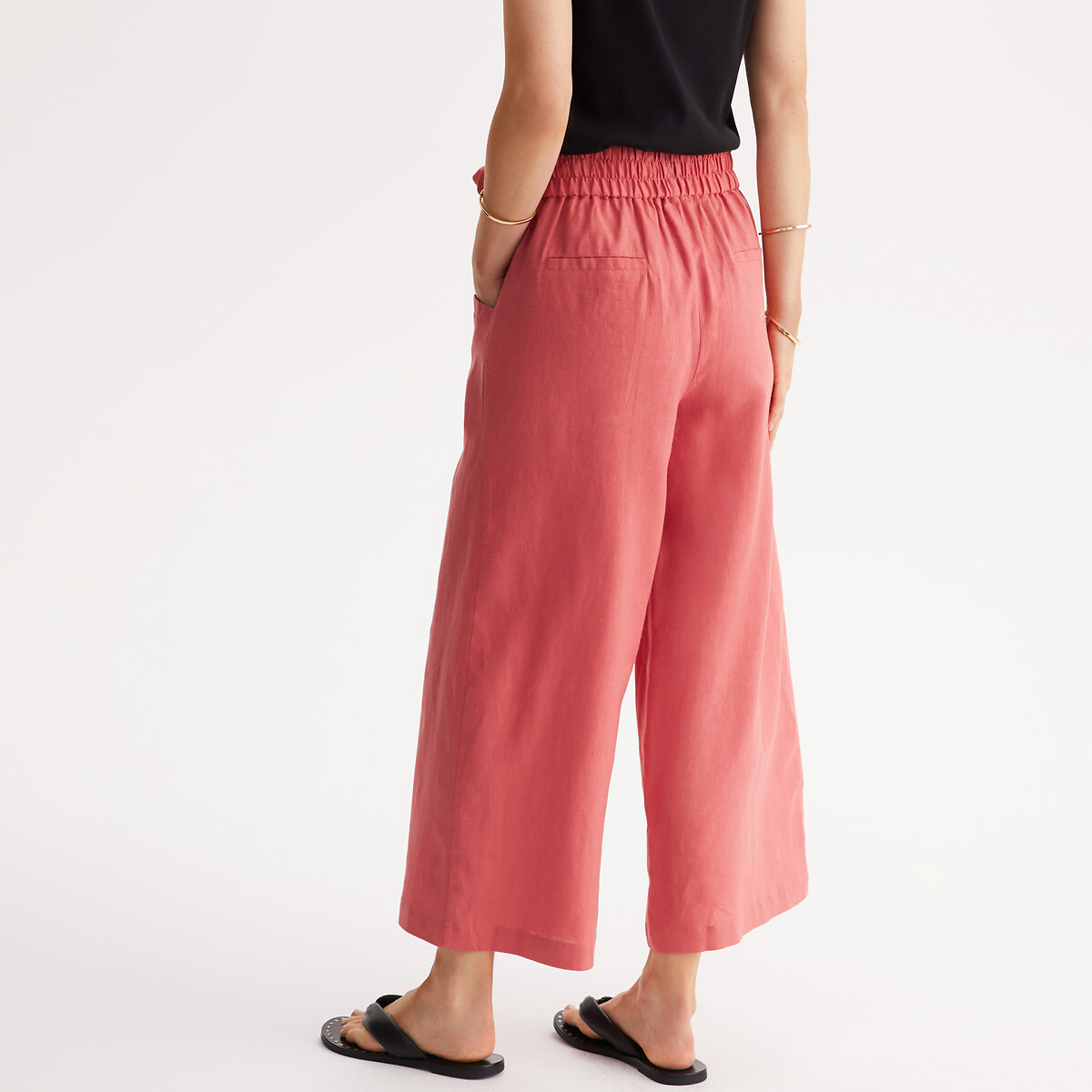 ANNE WEYBURN<br>Calças largas cropped