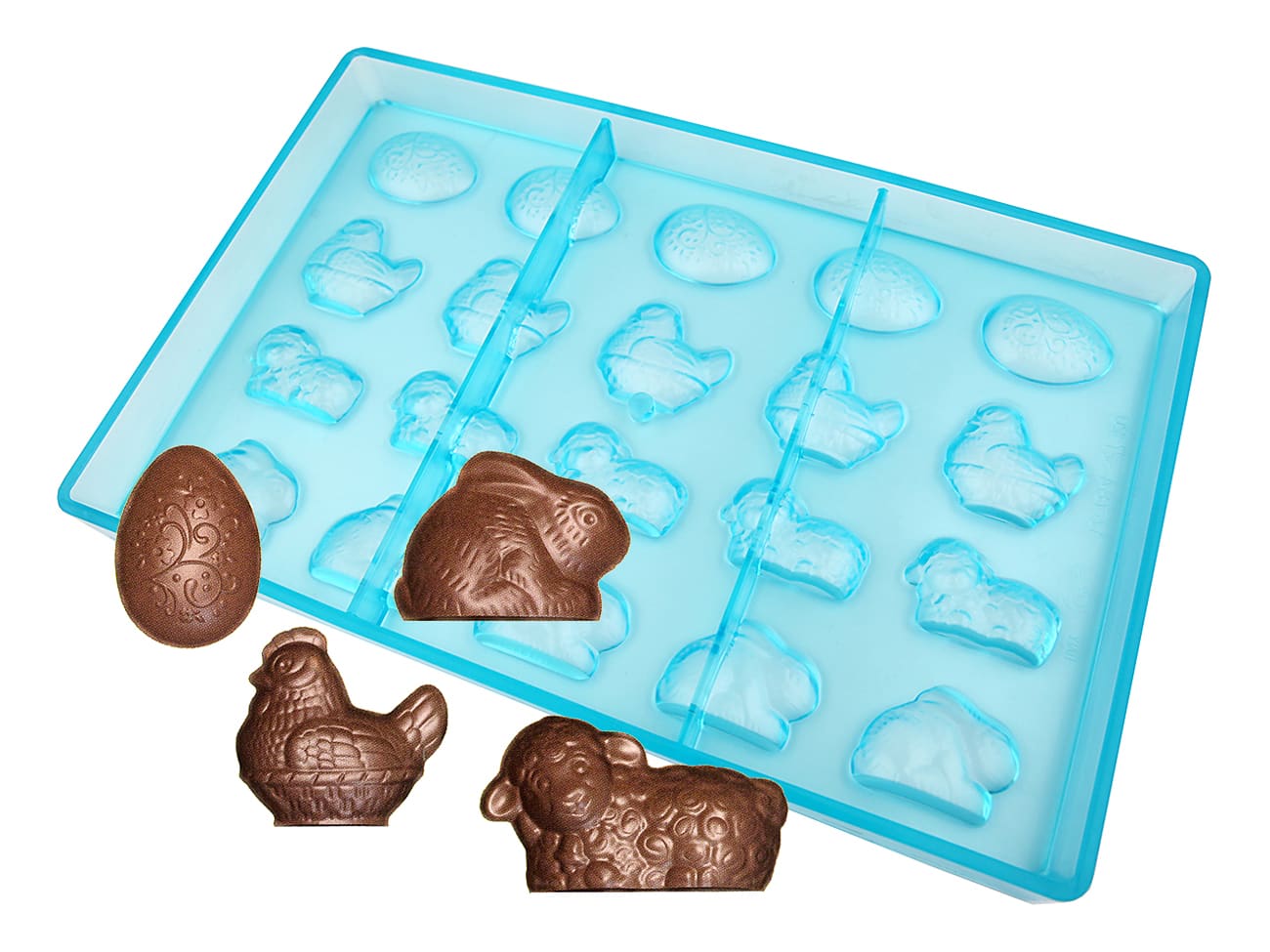 Moule chocolat - 20 sujets de Pâques