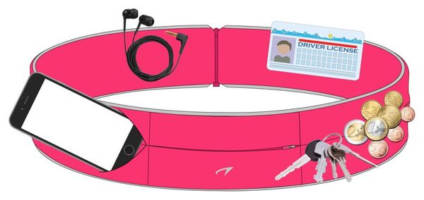 Avento Ceinture abdominale 21PR-FRZ-M Taille M Lycra Rose