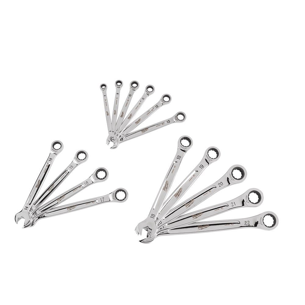 MILWAUKEE 15pc Metric Ratcheting Wrench Combination Set 48229516
