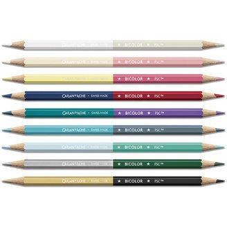 Crayons de couleur BICOLOR ALPINE FROST, set