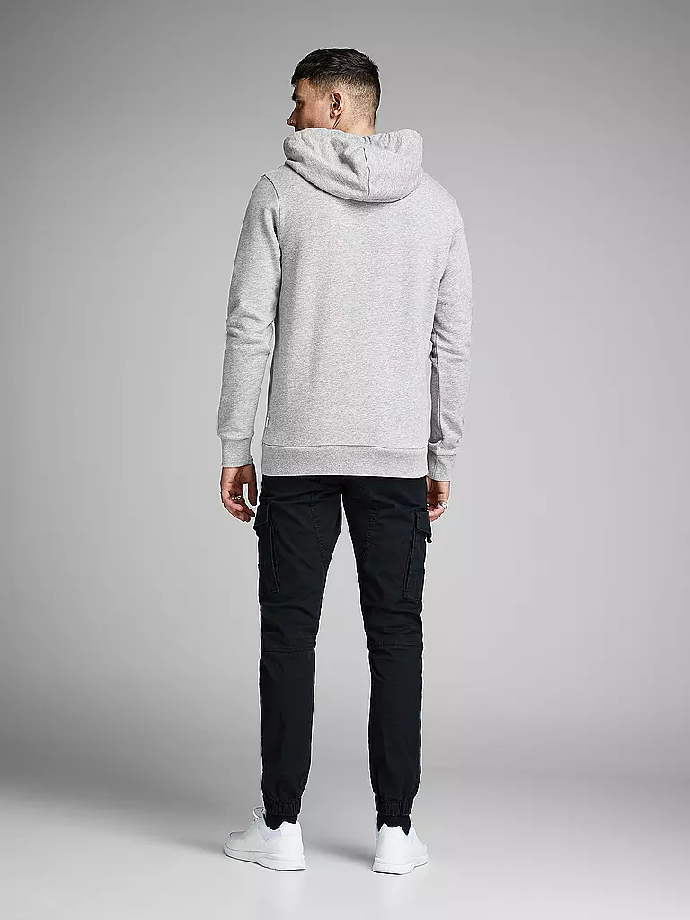 JACK & JONES Sweater-Hoodie grau