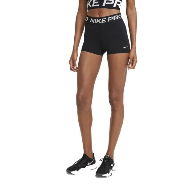 Nike Calções Pro 3 Preto / Branco M