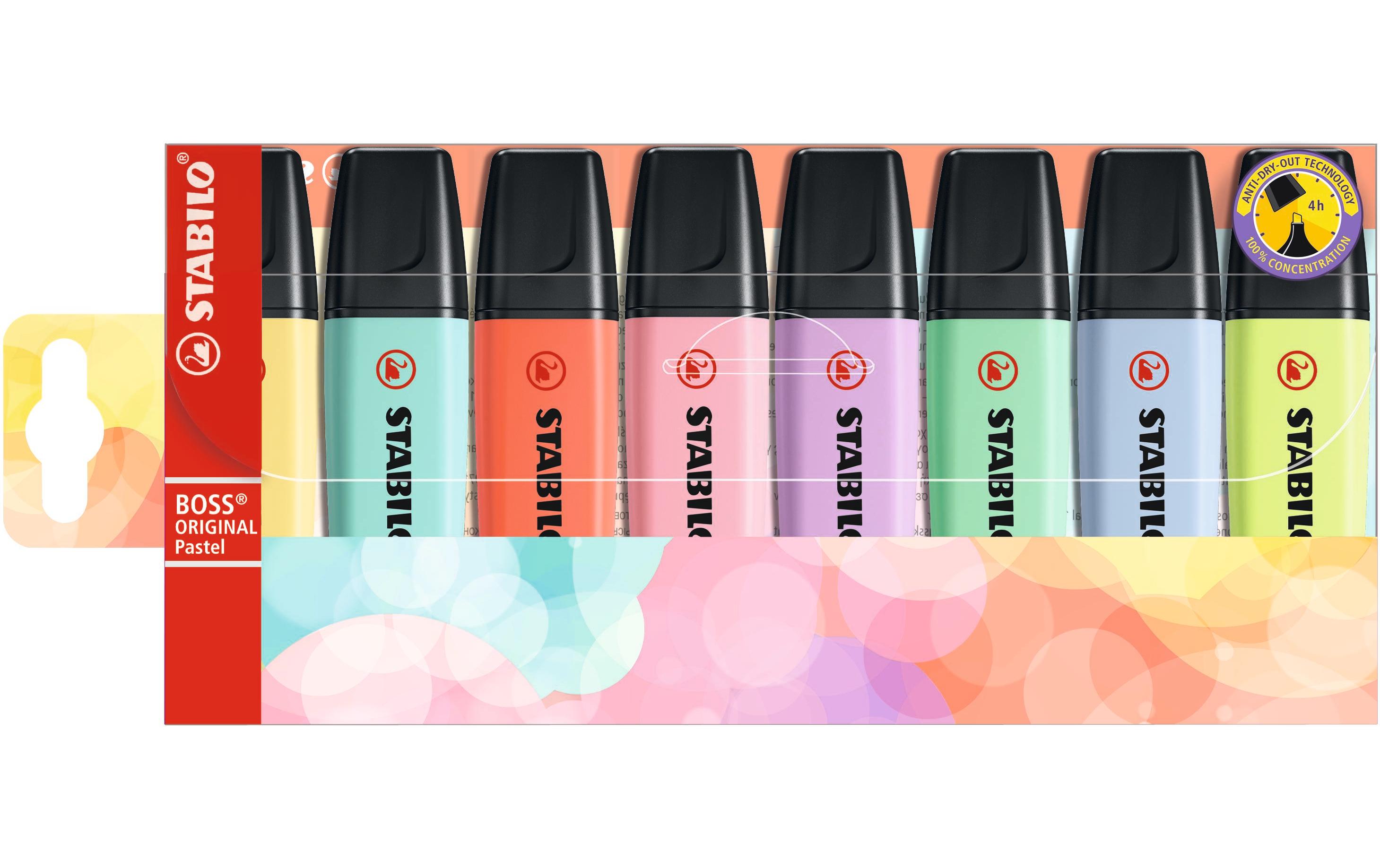 Textmarker BOSS Pastell, 8 StückTextmarker BOSS im 8er Set