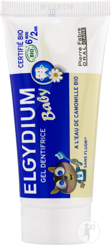 Oral Care Elgydium Baby  Dentifrice Bébé Certifié Bio 6 Mois À 2 Ans 30ml
