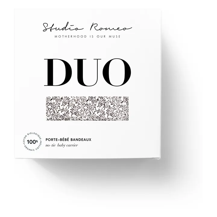 Studio Romeo Porte-bébé Flow en coton bio | Gris