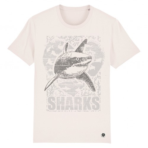 Camiseta Love Shark, branca