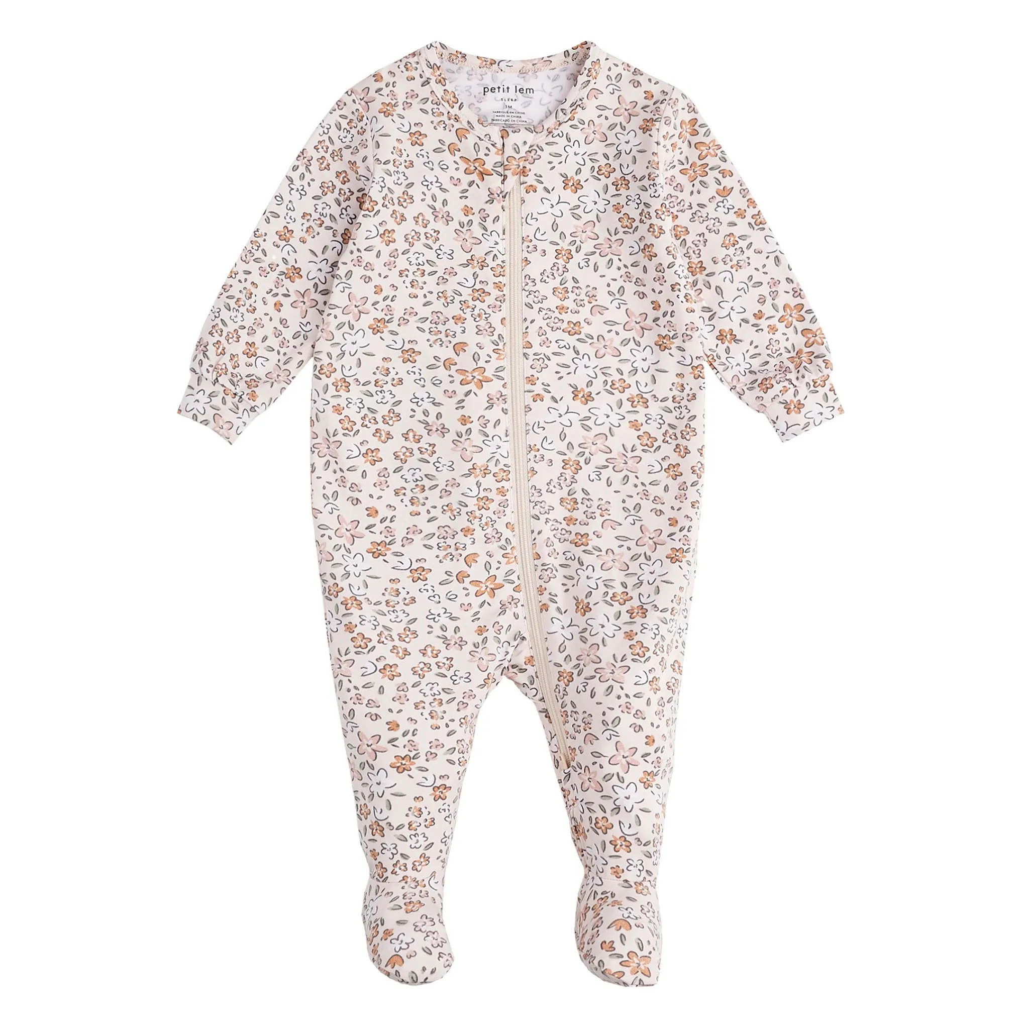 Petit Lem Pyjama Modal Fleurs 0-24mois