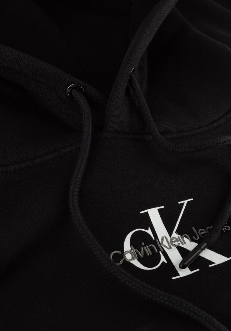 CALVIN KLEIN zwarte calvin klein sweater monologo hoodie