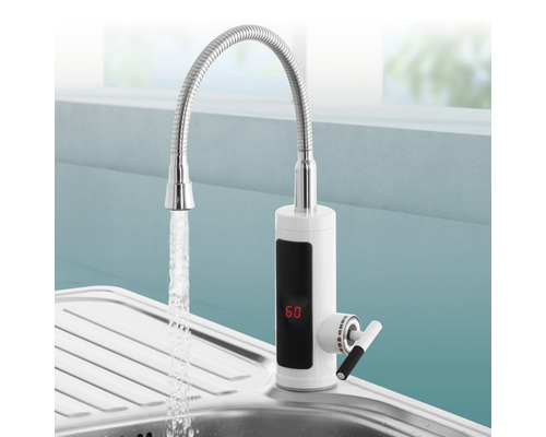 EASYmaxx keukenkraan, wit/roestvrij staal/chroom 1737