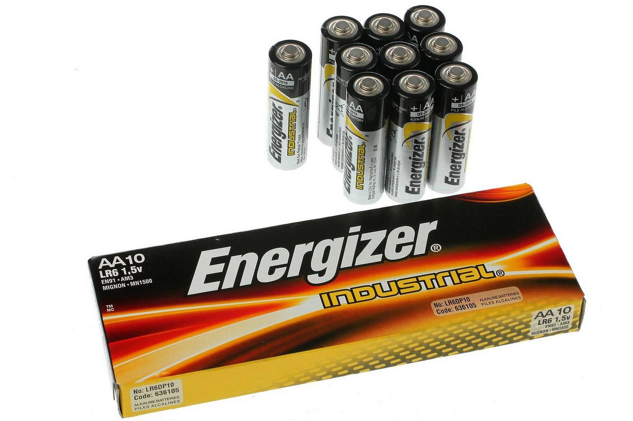 10 stuks Energizer Industrial AA penlite batterijen