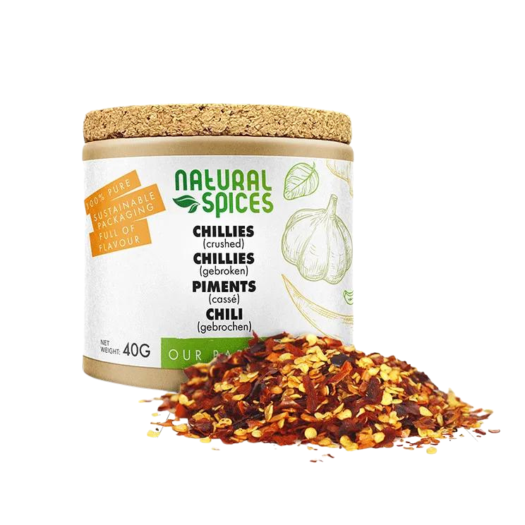 Natural Spices Chili vlokken 40 gram