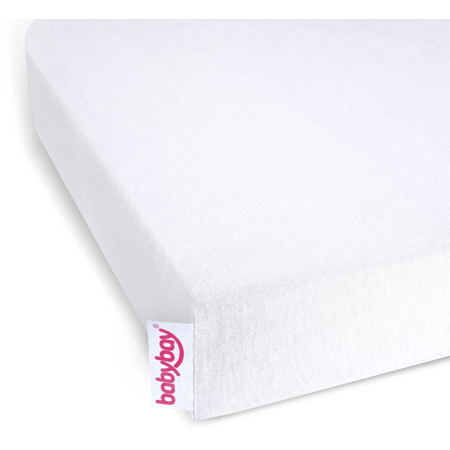 babybay Spannbetttuch Jersey Doppelpack passend für Modell Original weiß