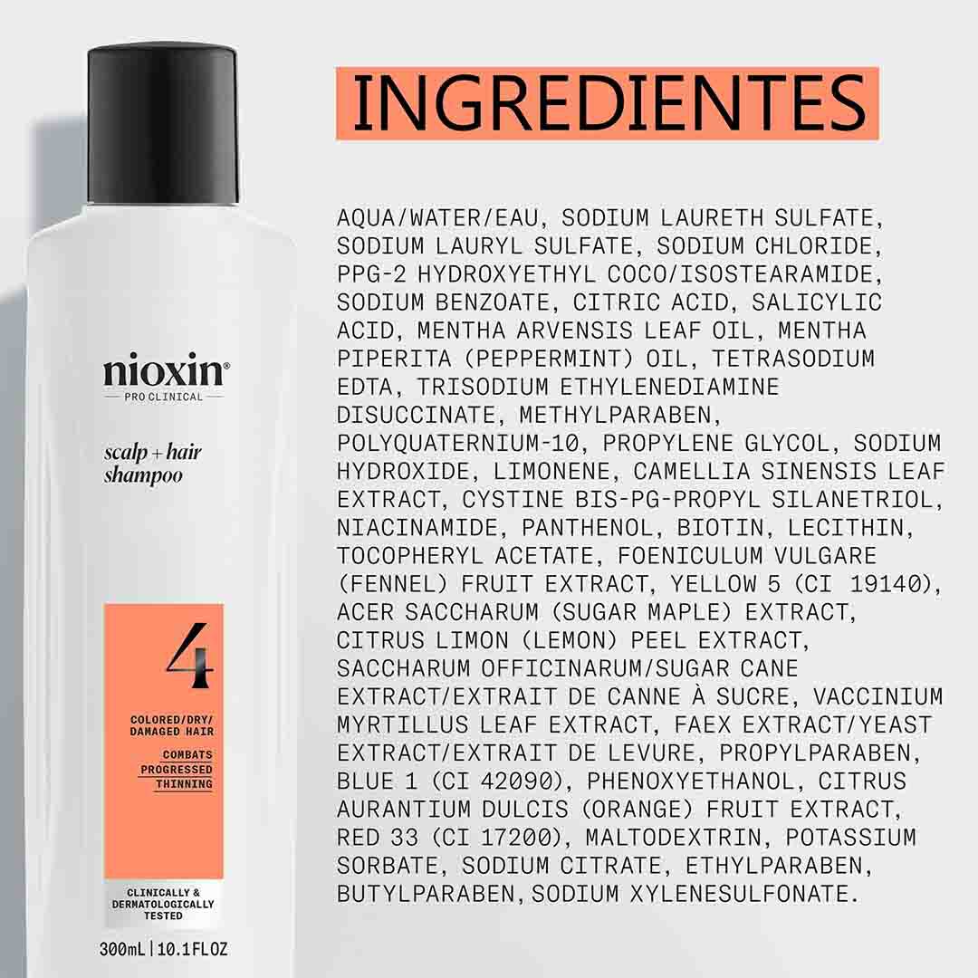 Nioxin Sistema 4 Champô - 300ml