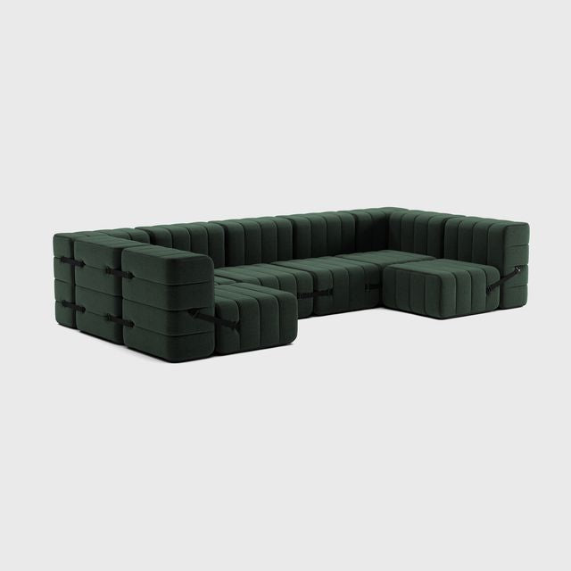 Curt-Set 15 - e.g. Flexibele U-bank - Dama - Donkergroen