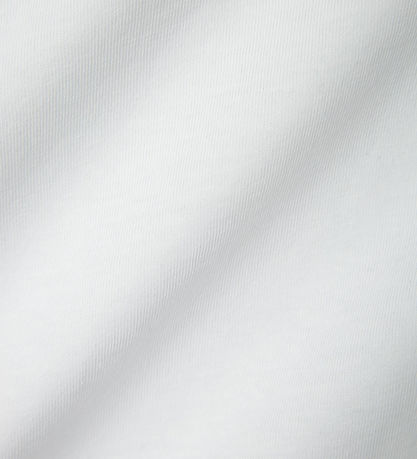 Name It T-Shirt - NkfHrejaline - Lucent White m. Strickerei Angl