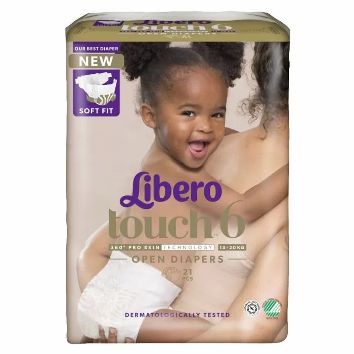 Libero Touch 6 Åben Ble 13-20 kg. - 21 stk.