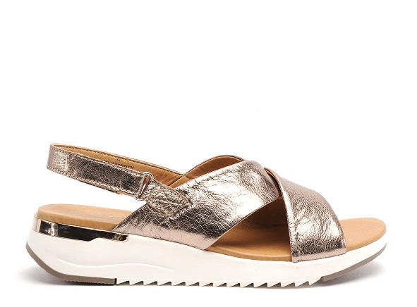 Caprice nu pieds plats femme 28702 bronze