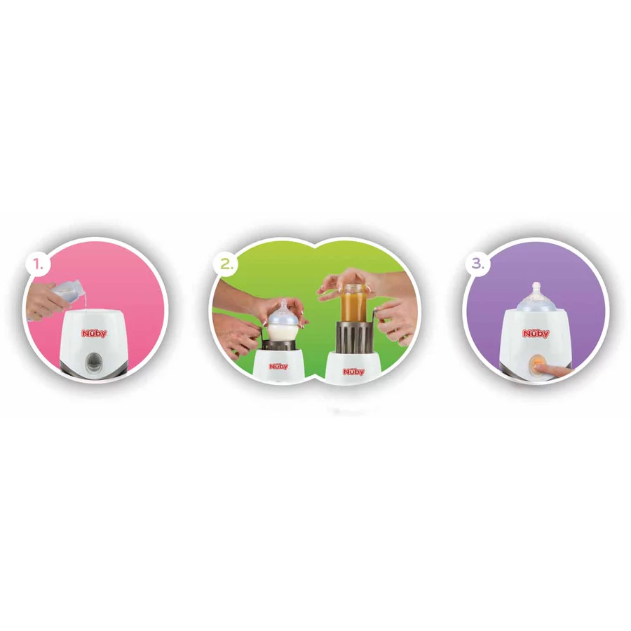 Nûby 2-in-1 Babykostwärmer und Sterilisator One Touch