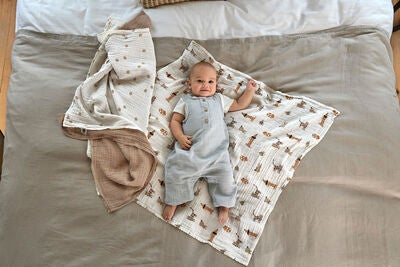 Lässig Swaddle Tepper 3-pack 85x85, Royal Blue