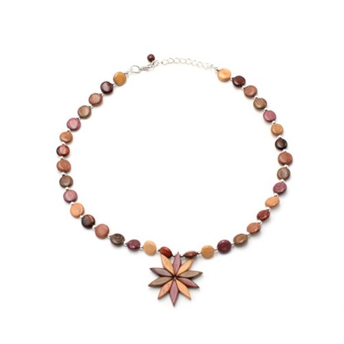 Collier en bois floriane