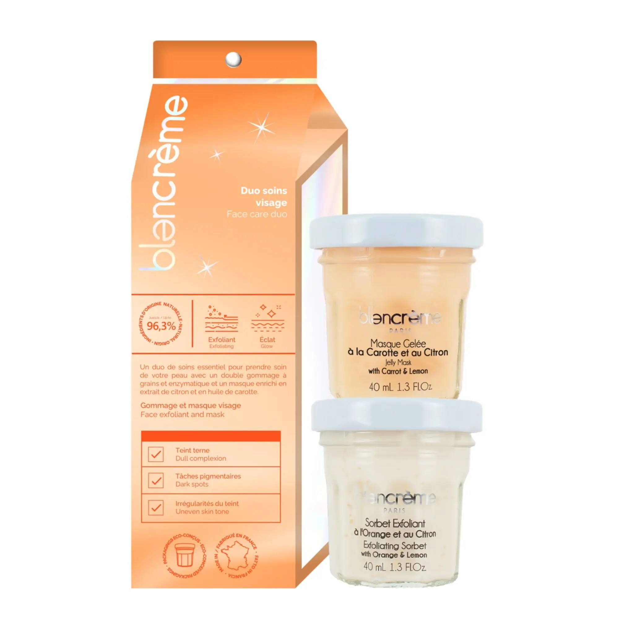 Blancrème - Duo Visage Masque & Exfoliant- Femme