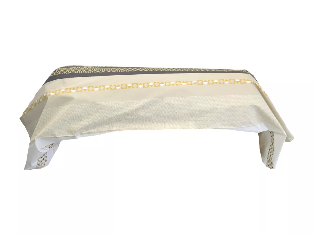 Taie de traversin 240x43 cm percale coton MARLOW Miel