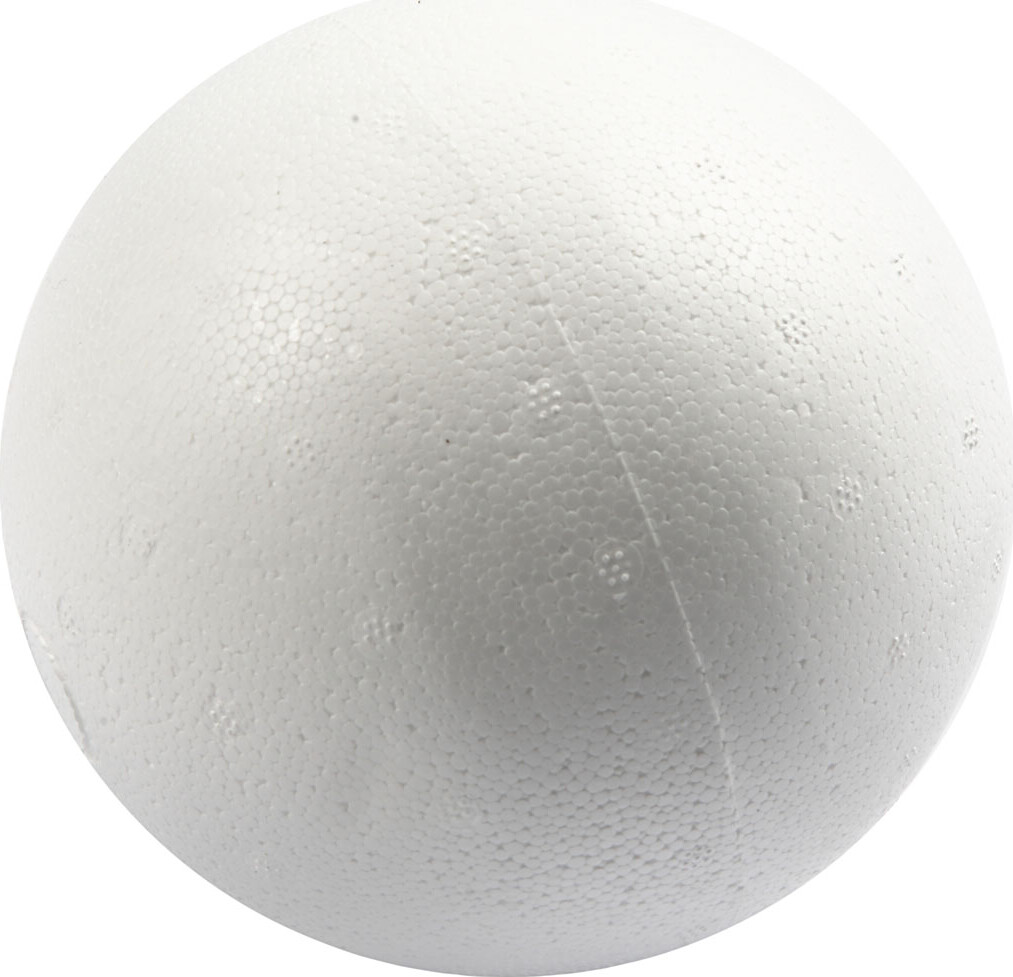 Kugle - Ø 12 CM - Hvid - 5 Stk