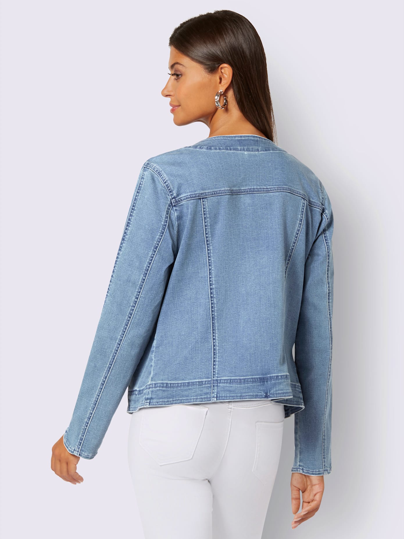 Blazer boutons-pression dissimulés