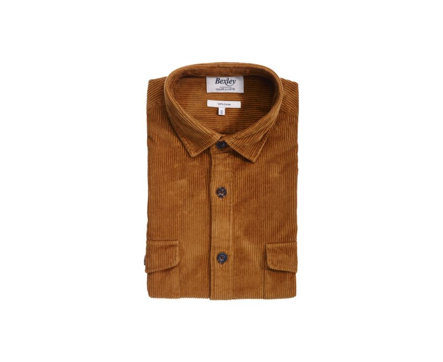 Surchemise en velours Chamois - VICTORIN