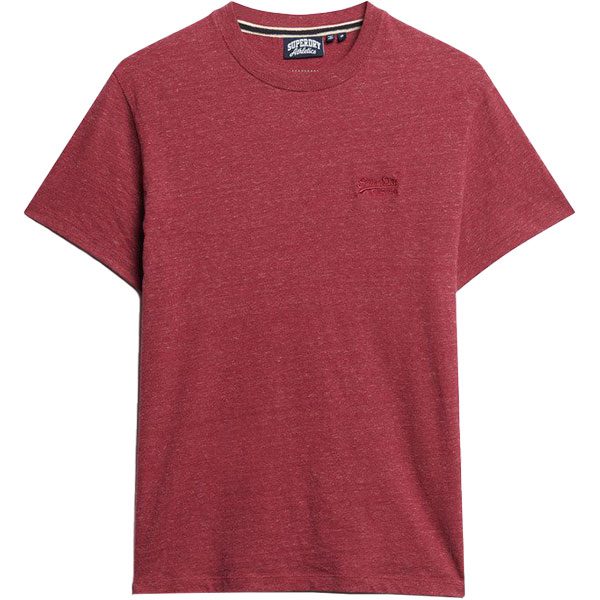 Superdry Essential Logo EMB T-Shirt Herren berry red marl