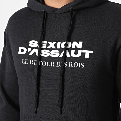 Sweat Capuche Le Retour des Rois Noir Blanc