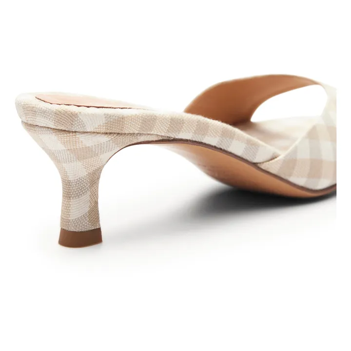 Rivecour Mules Vichy n°414 | Taupe