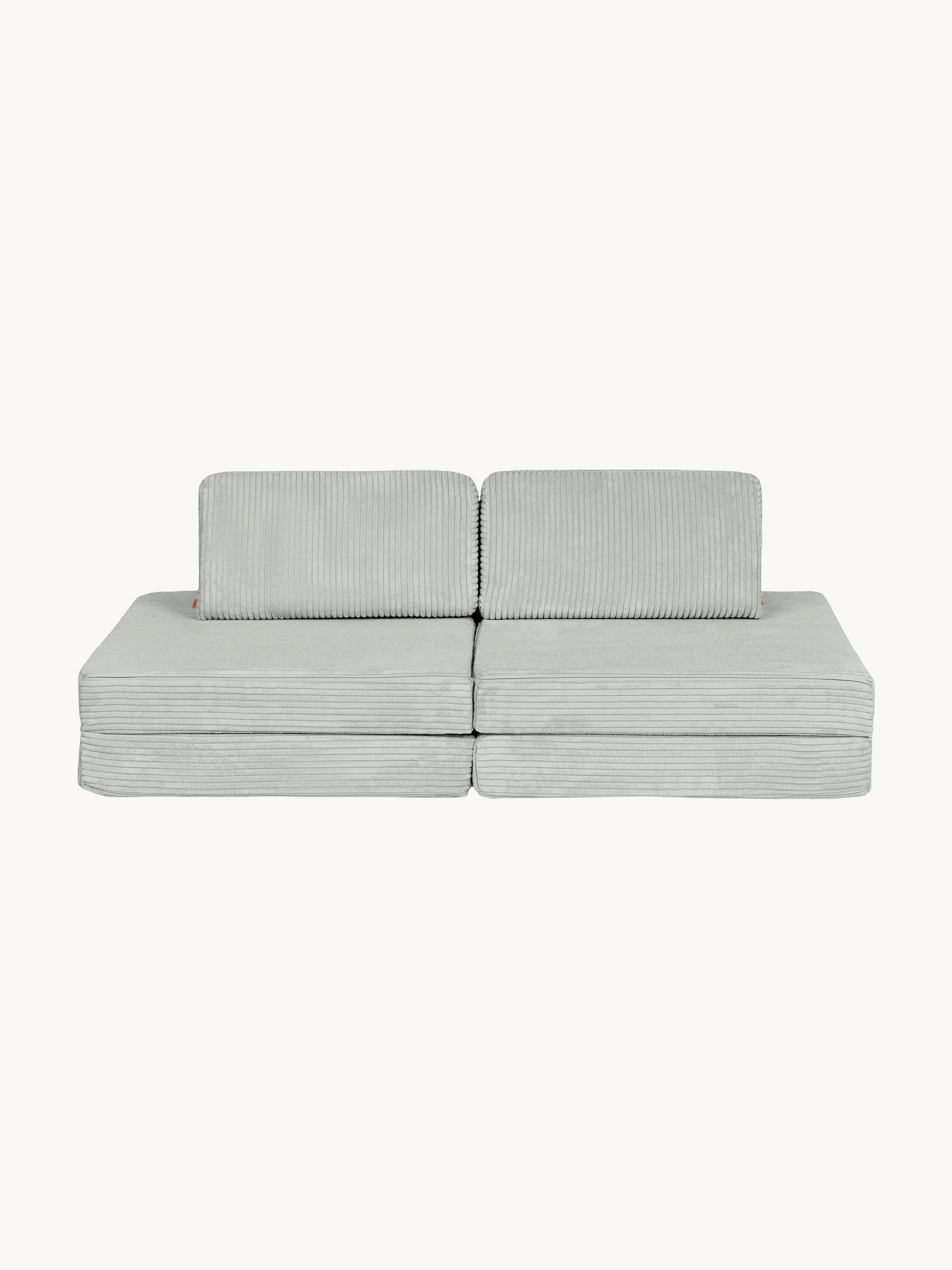 Handgemaakte modulaire corduroy speelbank voor kinderen Mila