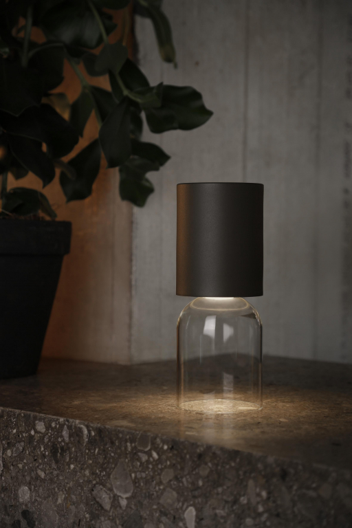 Luceplan Nui Mini tafellamp LED oplaadbaar greige