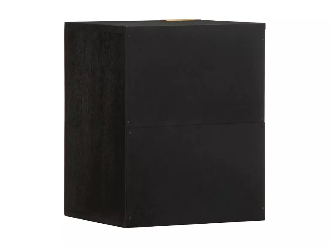 Armoire murale de salle de bain noir bois d'ingénierie