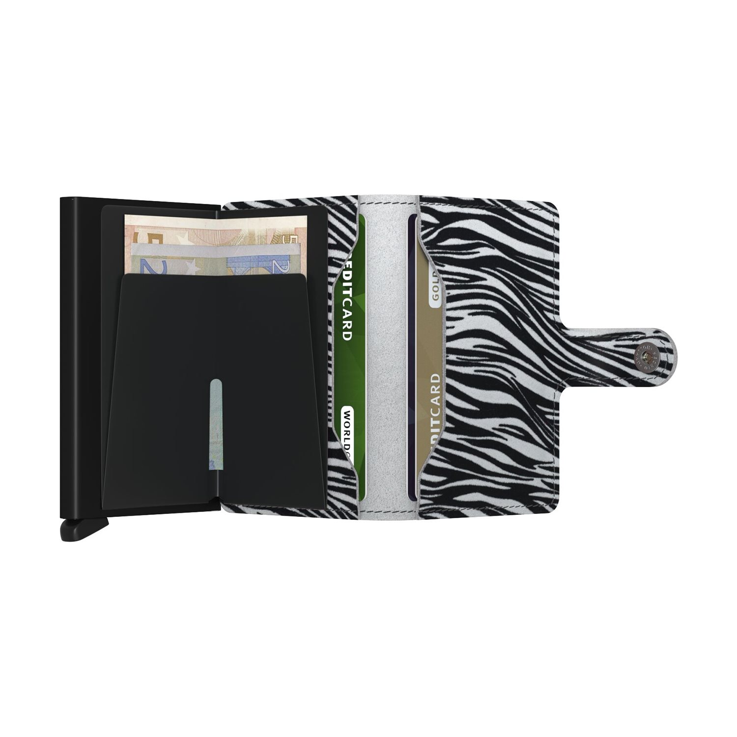 Secrid Miniwallet Zebra light grey