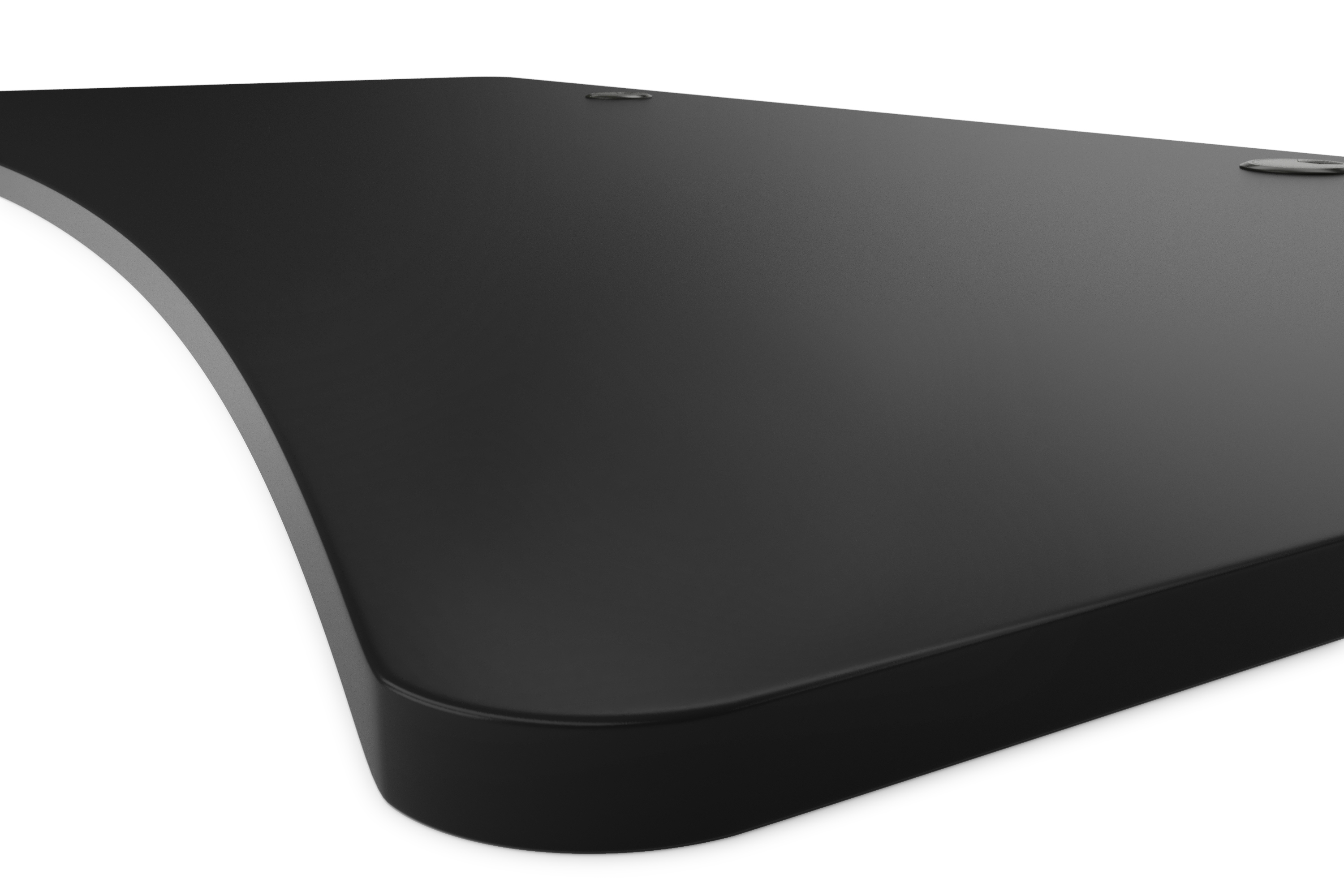 Tischplatte Stehpult mit Kabeldurchlass schwarz 200 x 92 cm