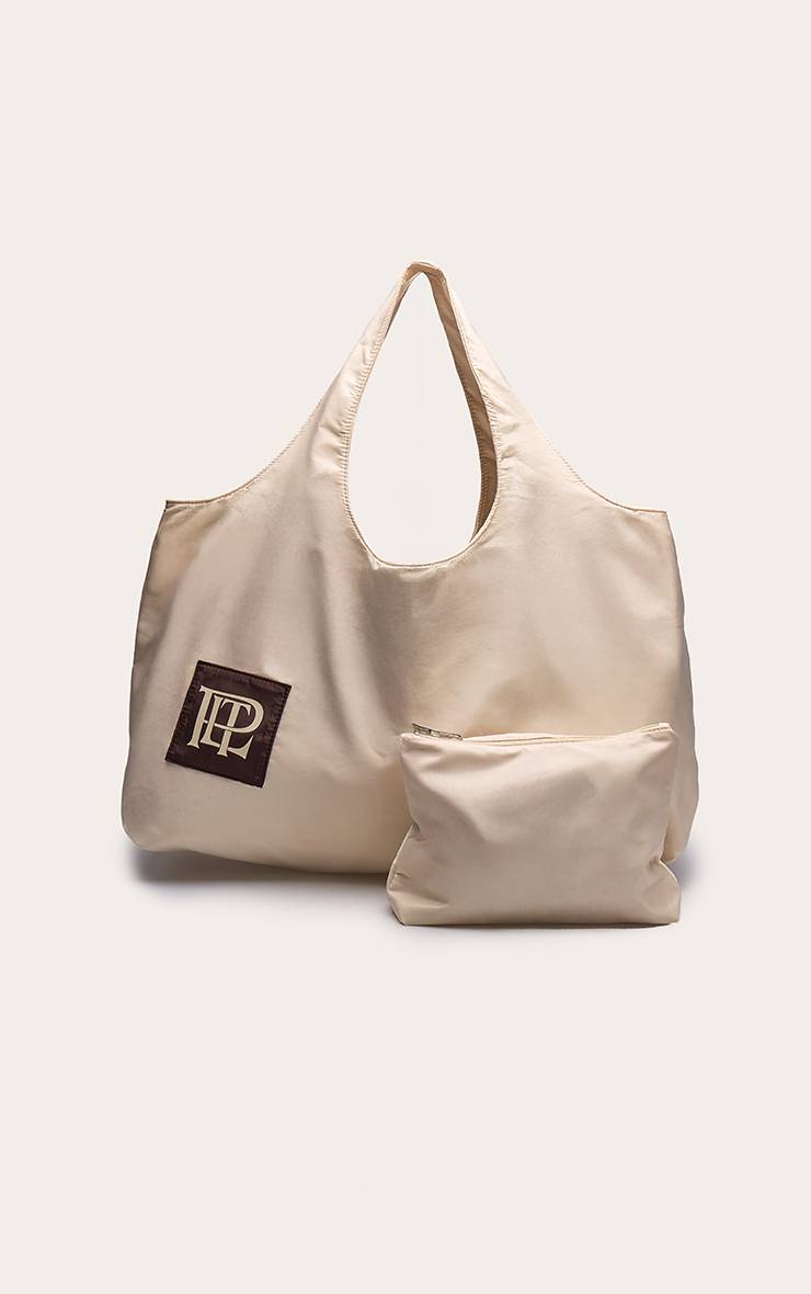 Crème Sac Cabas De Sport Surdimensionné Prettylittlething