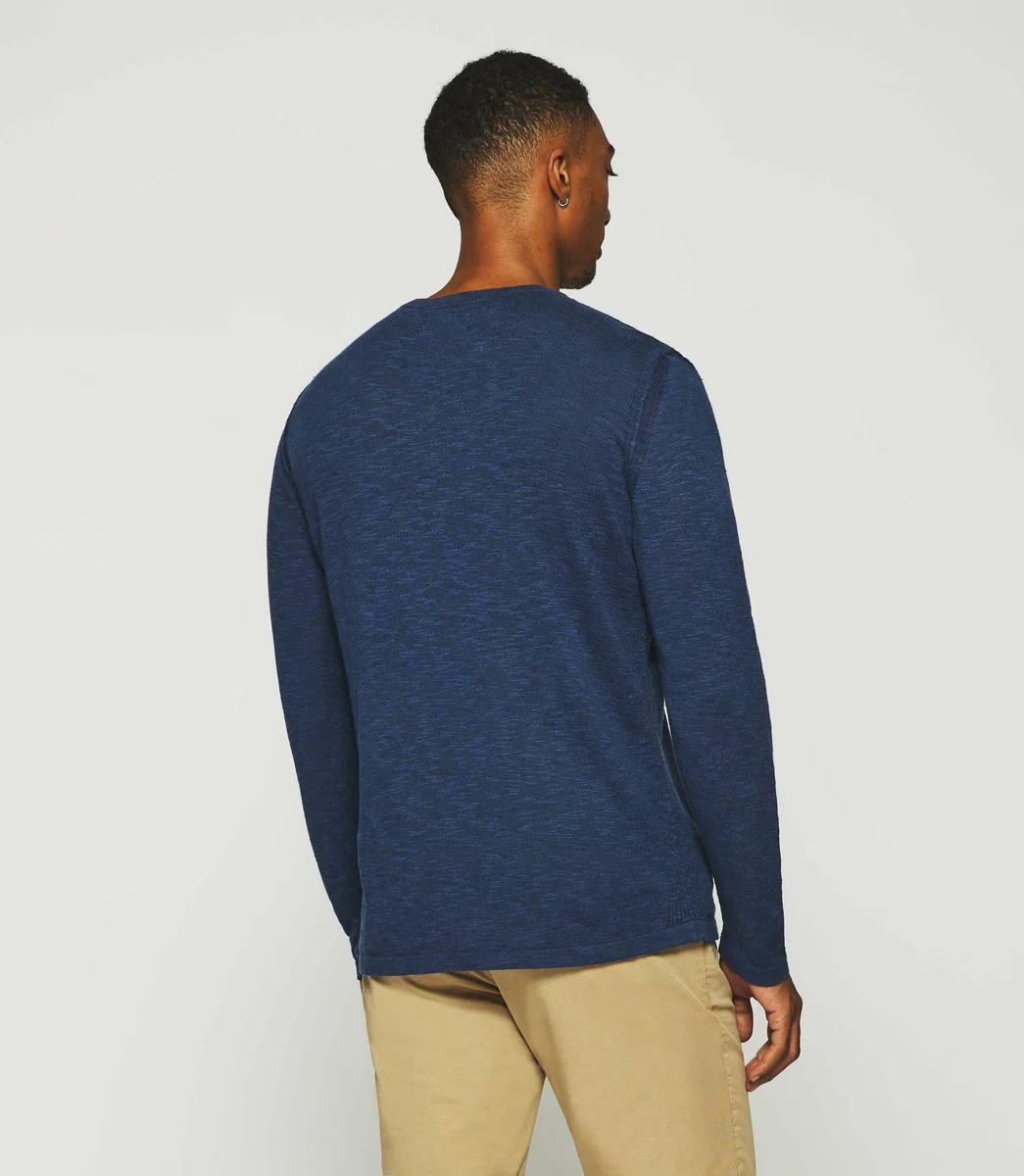 Pull col tunisien marine DIETTER