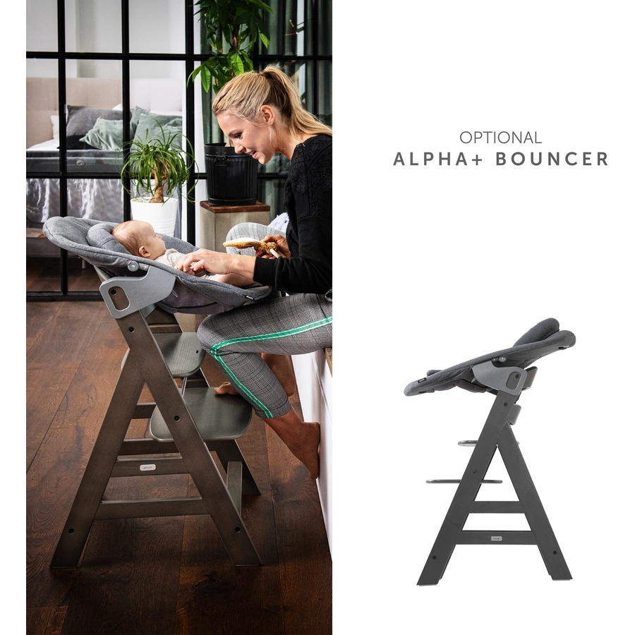 hauck Hochstuhl Alpha Plus Select Charcoal