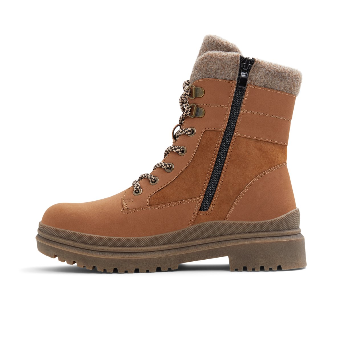 BANFF TRAIL PREMIUM-Aloderedar-Bottes de randonnée d'hiver - Talon plat - Cognac