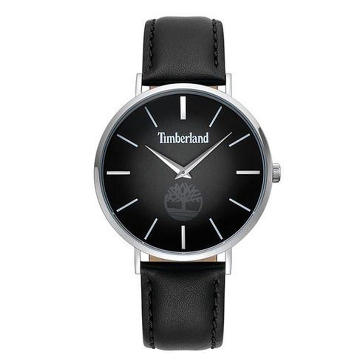 Montre Timberland Rangeley acier cuir noir