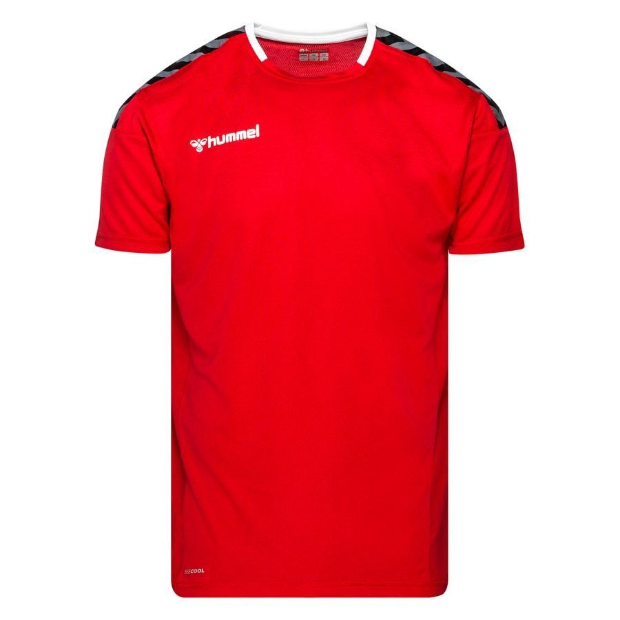Hummel Maillot Authentic Poly - Rouge/Blanc