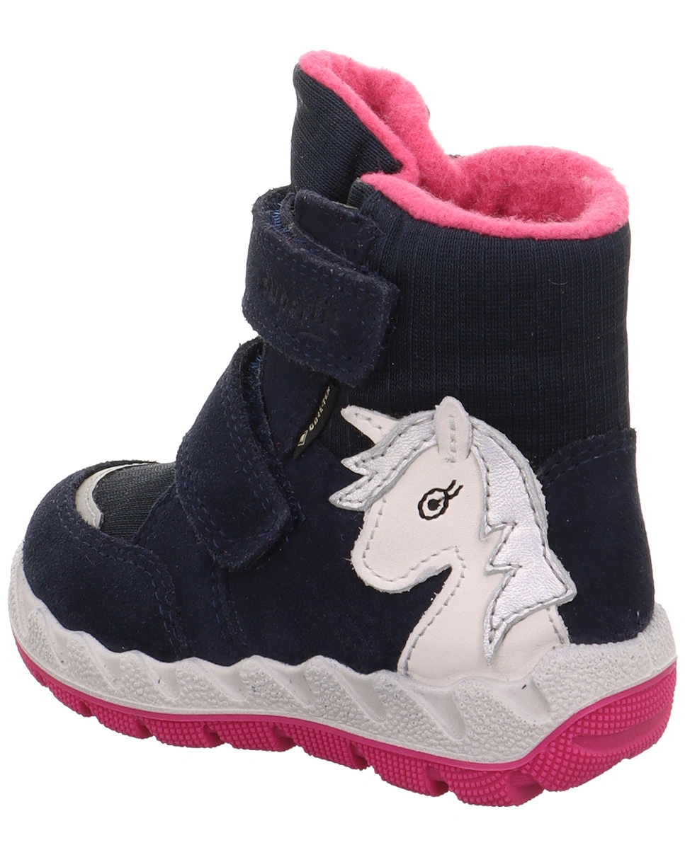 Klett-Boots ICEBIRD - EINHORN gefüttert in navy/pink