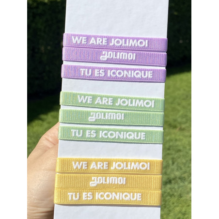 Jolimoi Bracelet parme Tu es iconique