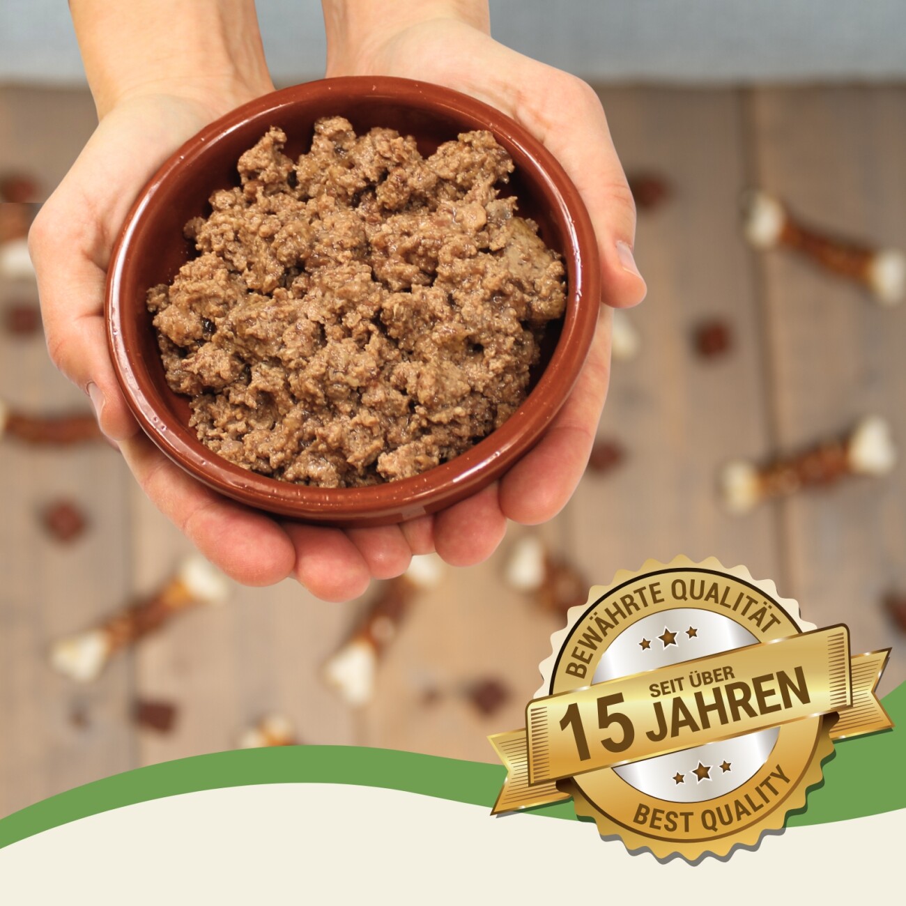 Lyra Pet Lecker.Pet Balu's Saftige Fleischmahlzeit mit Huhn Katzenfutter Nassfutter 6x400 g
