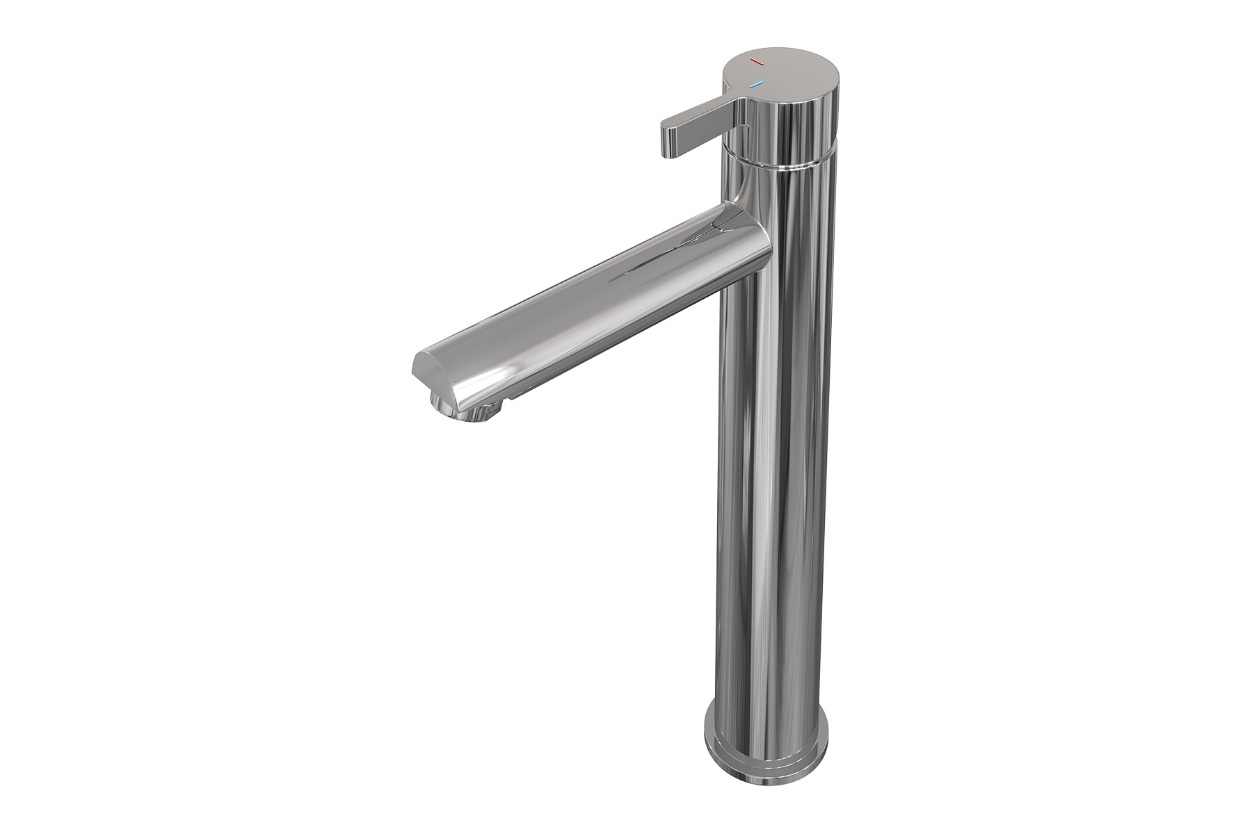 Brauer Chrome Edition ColdStart verhoogde wastafelkraan energy-saving model E chroom