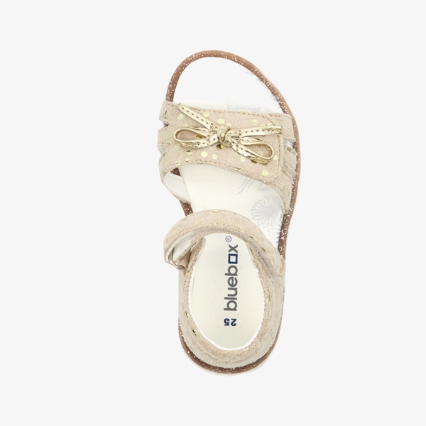 Blue Box meisjes sandalen met stippen goud