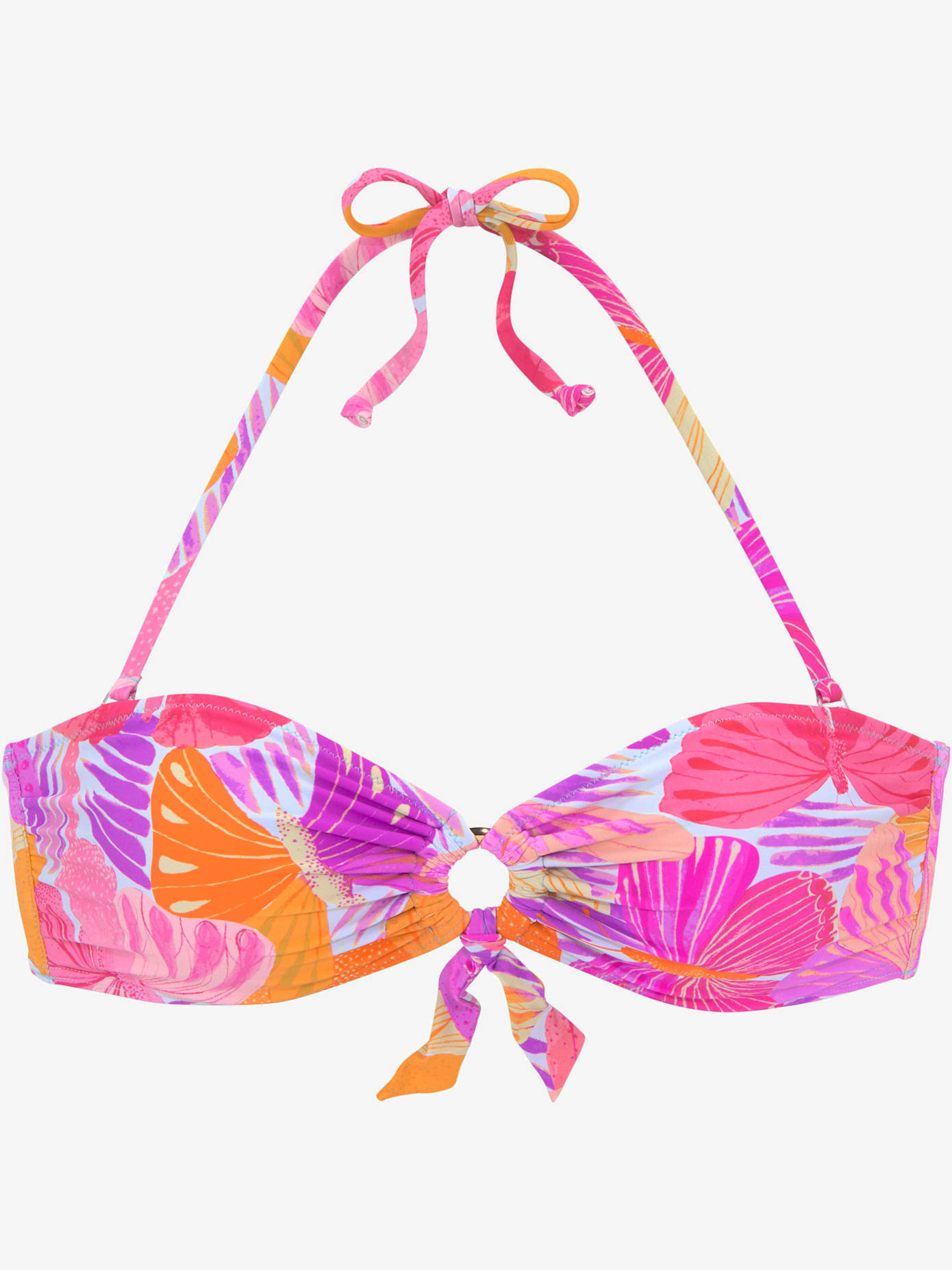 Haut de maillot de bain bandeau motif papillons – chaque pièce est unique
